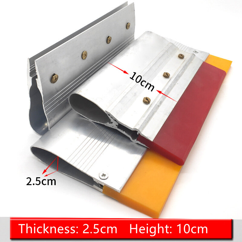 New Updated Wear-proof Silk Screen Printing Squeegee Rubber With Aluminum Handle Alloy Ink Scraper For Film Industry Tools