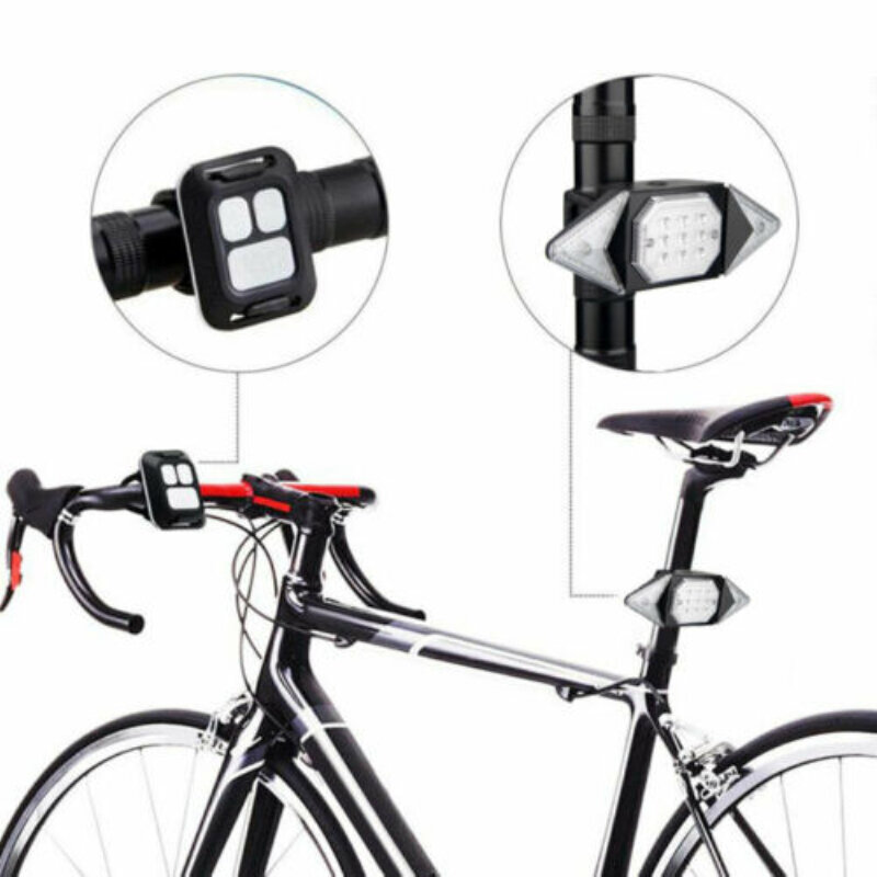 จักรยานLED USBตัวบ่งชี้ด้านหลังจักรยานไฟท้ายUSB MTBจักรยานคำเตือนความปลอดภัยไฟเลี้ยวไฟท้ายอุปกร...
