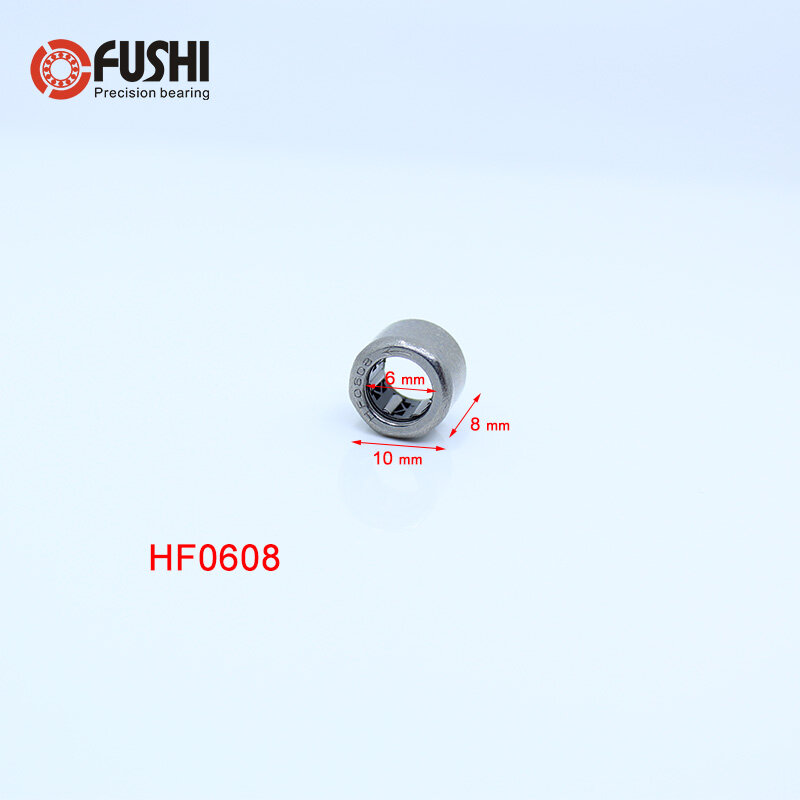 Hf0608 rolamento 6*10*8mm (10 pces) desenhado copo agulha rolo embreagem hf061008 rolamento de agulha
