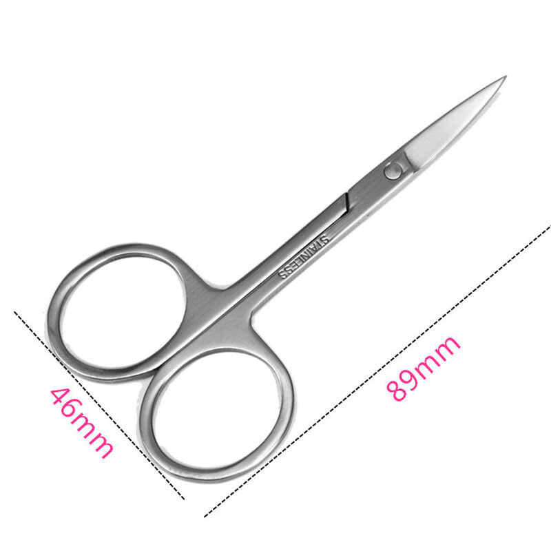 Ciseaux en acier inoxydable pour couper les ongles, petits outils de manucure, coupe du visage, pince à épiler, outil de maquillage et de beauté