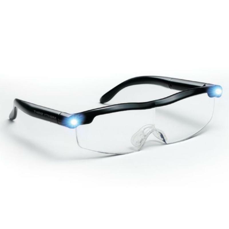 Mighty البصر مصباح ليد نظارات الشيخوخي المكبر أكواب LED مضيئة للرؤية الليلية نظارات نظارات للقراءة نظارات الإضاءة