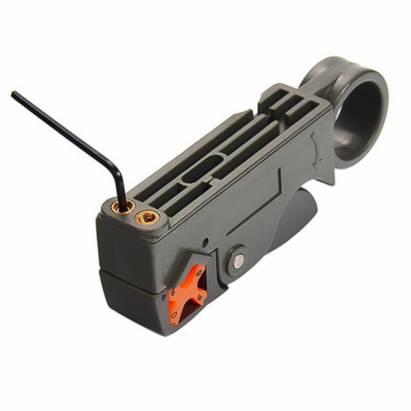 Household Tool Multi-Function Rotary Coax Coaxial Cable Cutter PlierAdjustable RG58 RG59 RG60 High Impact Material Wire Stripper