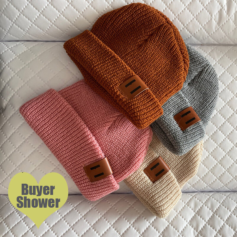Chapeau en tricot pour bébé, Bonnet pour enfant de 1 à 4 ans