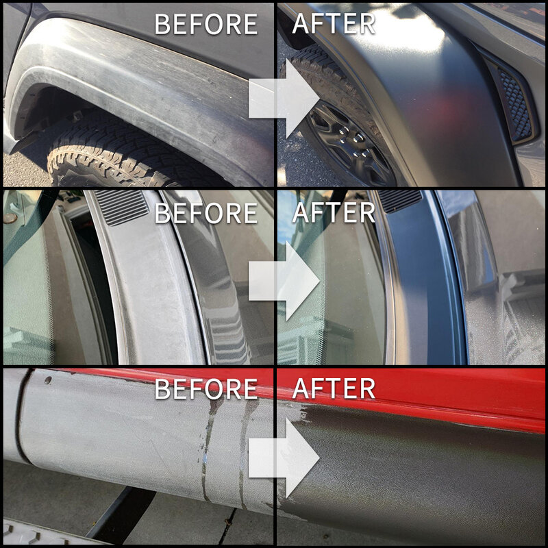 Renovador de plástico para coche, esmalte restaurador de plástico líquido hidrofóbico de larga duración, protege la cera Exterior para Auto HGKJ 24, 50ml