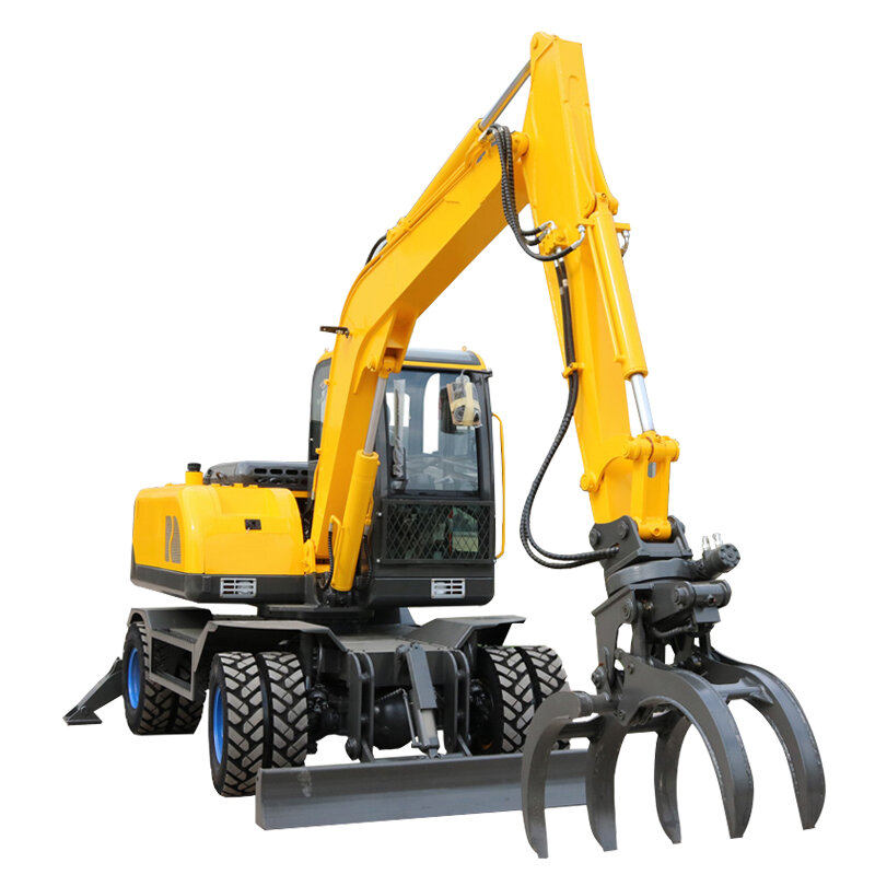 Mini escavatore diesel con joystick mini scavatrice escavatore con macchina da cantiere digger pezzi di fissaggio opzionale per il giardinaggio