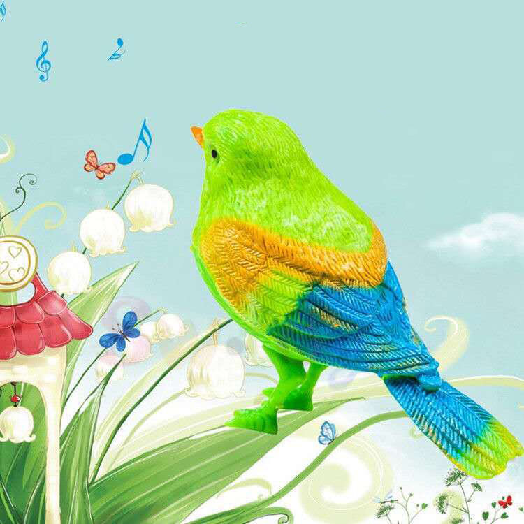 Śliczne śpiewający ptak interaktywne zabawki elektroniczne imitacja ptaka sterowanie głosem muzyka edukacyjne zabawki dla dziecka dzieci prezent zabawna zabawka