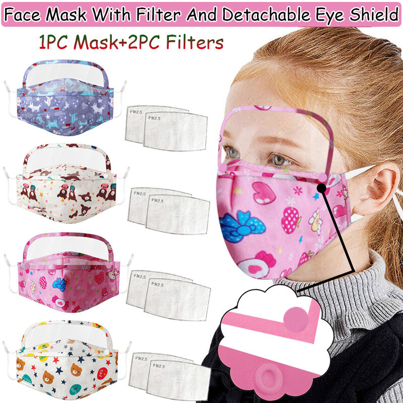 Katoen Mond Maske Print Sjaal Stofdicht Ademend Kids Mond Facemask Cover Respirator Antistofmaterialen Máscara Facial Cubrebocas