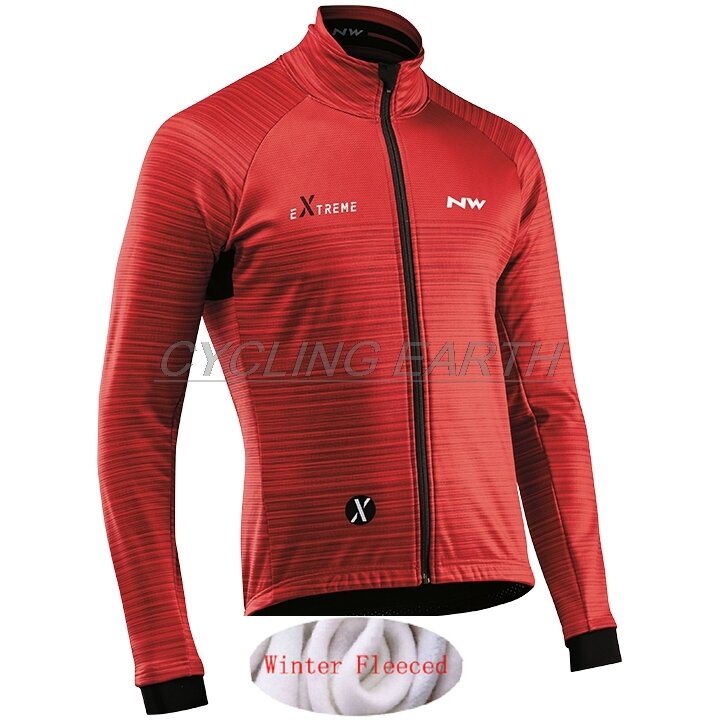 North 2019 Winter Jacket Thermal Fleece Men Cycling Jersey Clothing Mountain Outdoor Triathlon Wear Bicycle Clothes WN