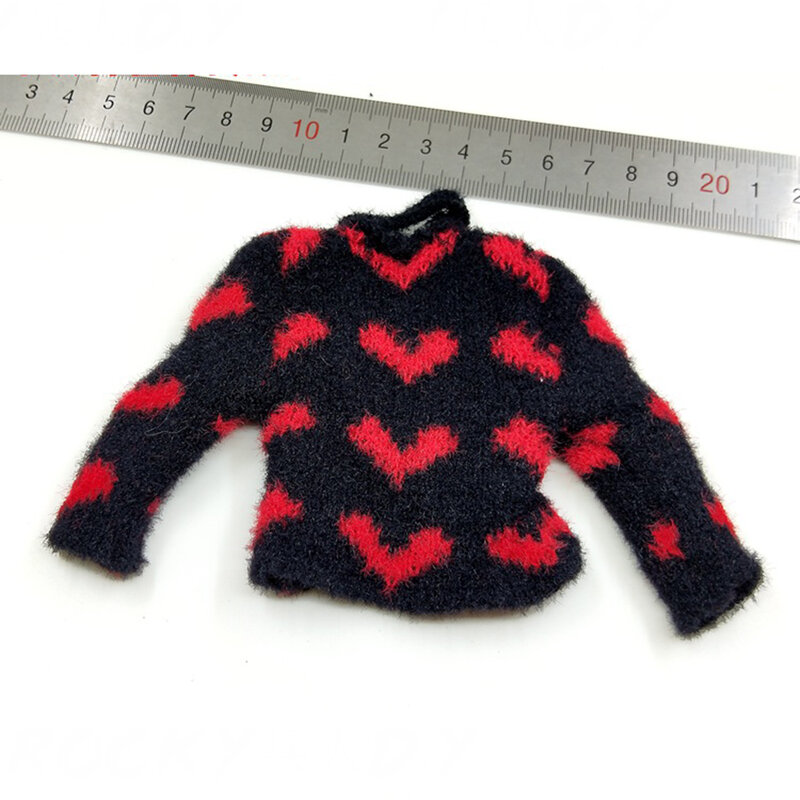 1/6th ARMSHEAD JK Siswa Perempuan Bersenjata Saudara Perempuan Senior 4.0 Versi Mode Cinta Mendengar Pola Sweater Model untuk 12 Inci Tubuh Boneka