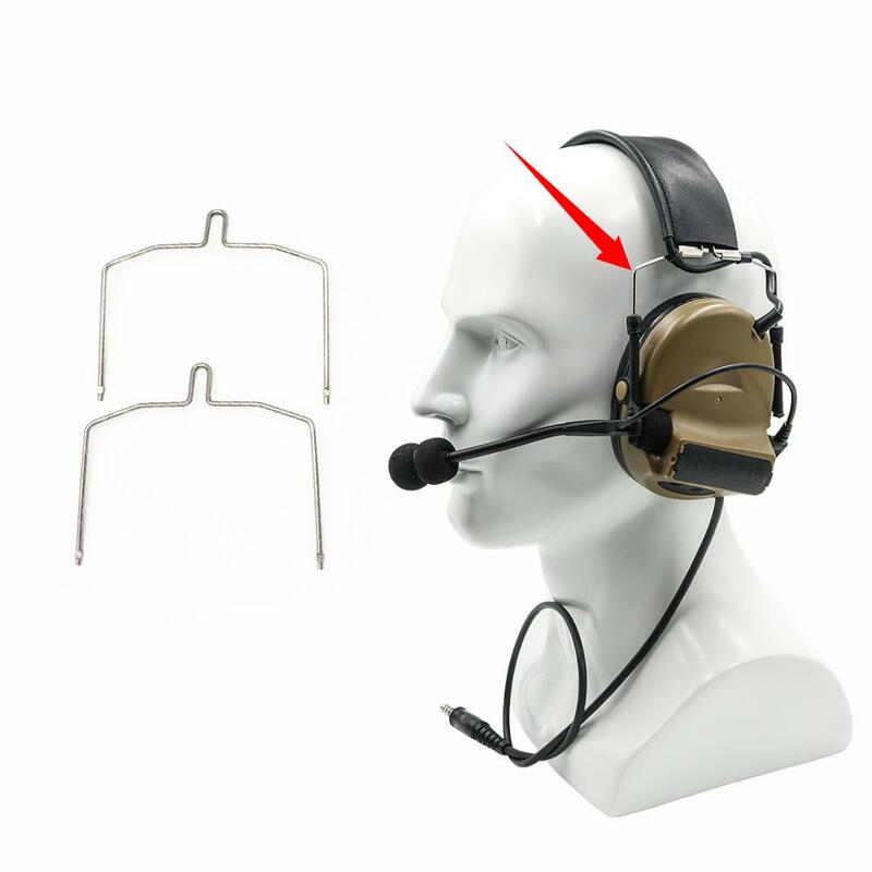 Aksesori Headset Taktis Seri Airsoft COMTAC Braket Ikat Kepala Tetap, Cocok untuk Headset Menembak Comtac