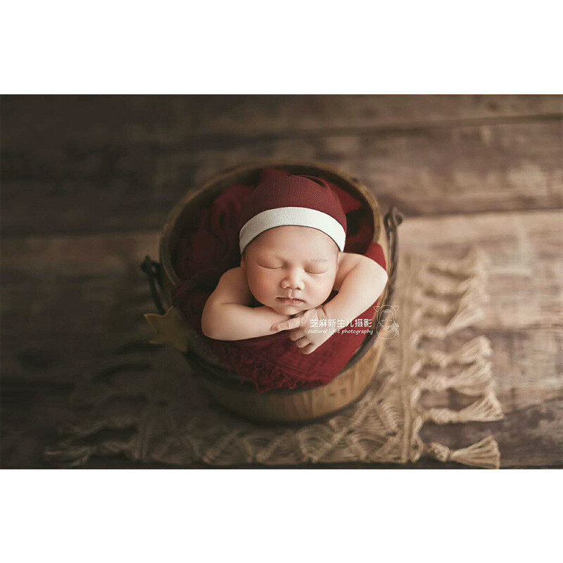 Cobertor para fundo de fotografia para bebês, cobertor boêmio feito à mão, adereço para estúdio de fotos para recém-nascidos