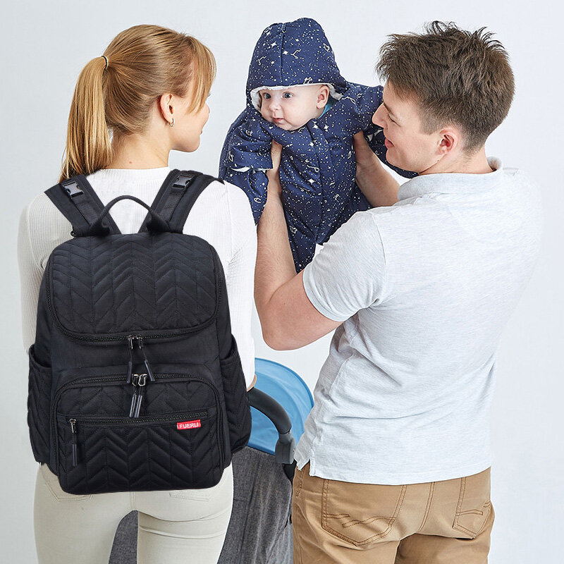 Mode Mama Baby Tasche Große Kapazität Reise Rucksack Windel Tasche Für Mama Mutterschaft Baby Pflege Im Freien Wasserdichte Kinderwagen Taschen