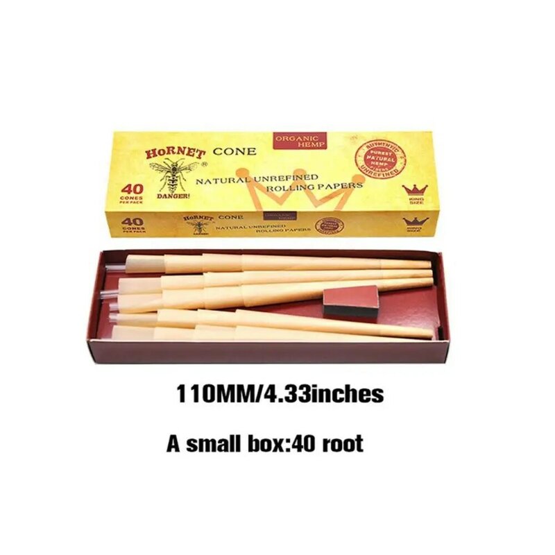 Pre-Rolled Cones Shaped Papers One-time Translucent Horn Classic Natural Paper