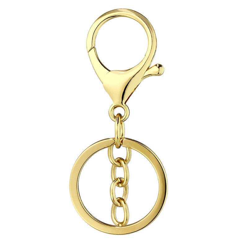 Брелок для ключей, раздельная цепочка-соединитель золотистого/черного/серебристого цветов, для подвесок «сделай сам»