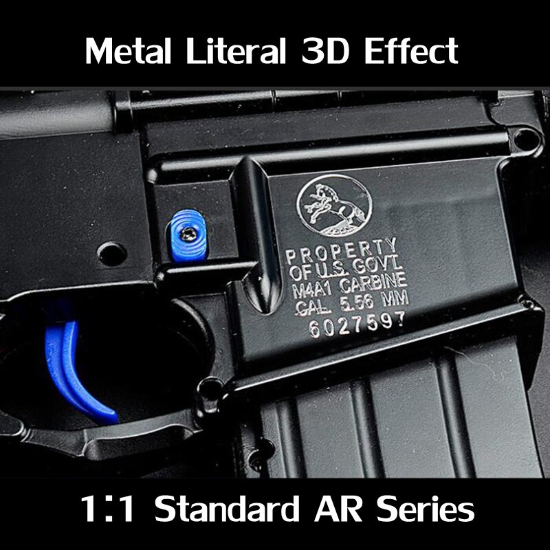 ยุทธวิธี M4 M4a1สติกเกอร์โลหะ Bullet ปืนสติกเกอร์เจล Ball Blaster Airsoft Paintball อุปกรณ์เสริม DIY สติกเกอร์