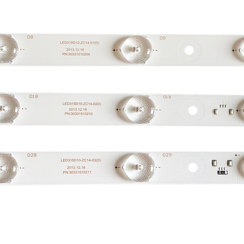 Novo 3 pçs led backlight strip 10 lâmpada para le32te5 LED315D10-ZC14 le32d8810 le32d8810 ld32u3100 le32f3000w LED315D10-ZC14-01 (d)