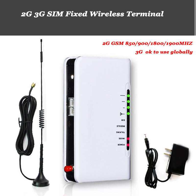 2G GSM atau 4G terminal nirkabel tetap DTMF FSK untuk sistem Alarm Desktop telepon rumah kaset Audio telepon seluler kartu tetap
