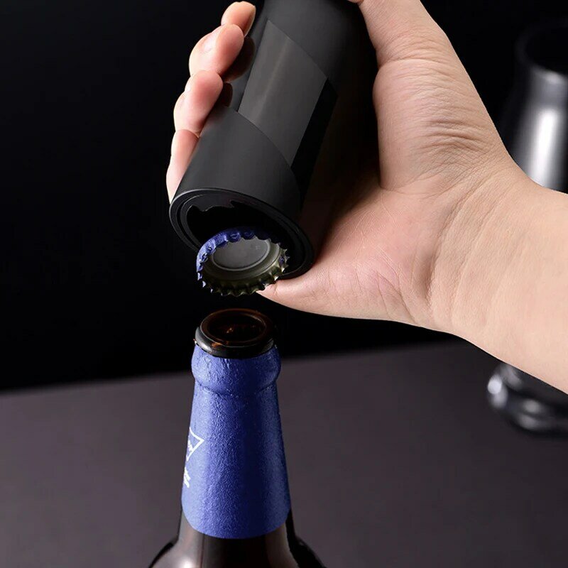 Pembuka Botol Bir Otomatis Pembuka Bir Magnet Pembuka Tutup Soda Bir Anggur Pembuka Botol Portabel Aksesori Dapur Rumah
