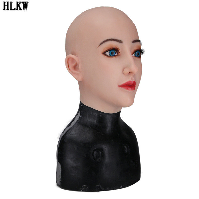 Top Quality Handmade Soft Silicone Realistic Mask Female/Girl Crossdress Sexy Doll Face Cosplay Mask Crossgender Drag Queen Mask
