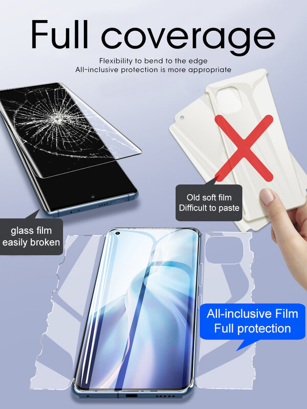 For OPPO Reno 9Pro+ 8Pro Butterfly Hydrogel Film Find X5Pro X3 X2 Pro Screen Protector Reno7Pro Reno6Pro 5Pro 4 3Pro Front Back