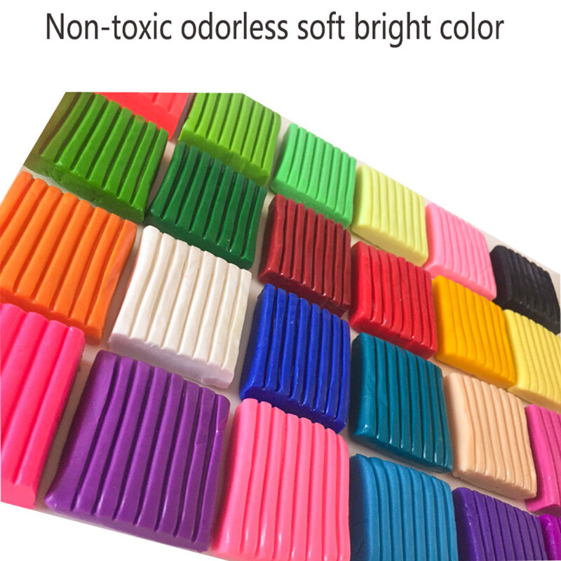 50 colores de arcilla polimérica arcilla suave ligera DIY arte de moldeo suave horno bloques de arcilla para hornear regalo de cumpleaños para niños adultos seguro colorido Certificación CE