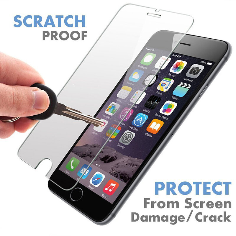 Screen Protector Glas für iPhone X 5 5S SE 4 4S Gehärtetem Glas für iPhone 11 Pro 8 6 6s Plus Freie Harte Glas auf iPhone 7 Plus