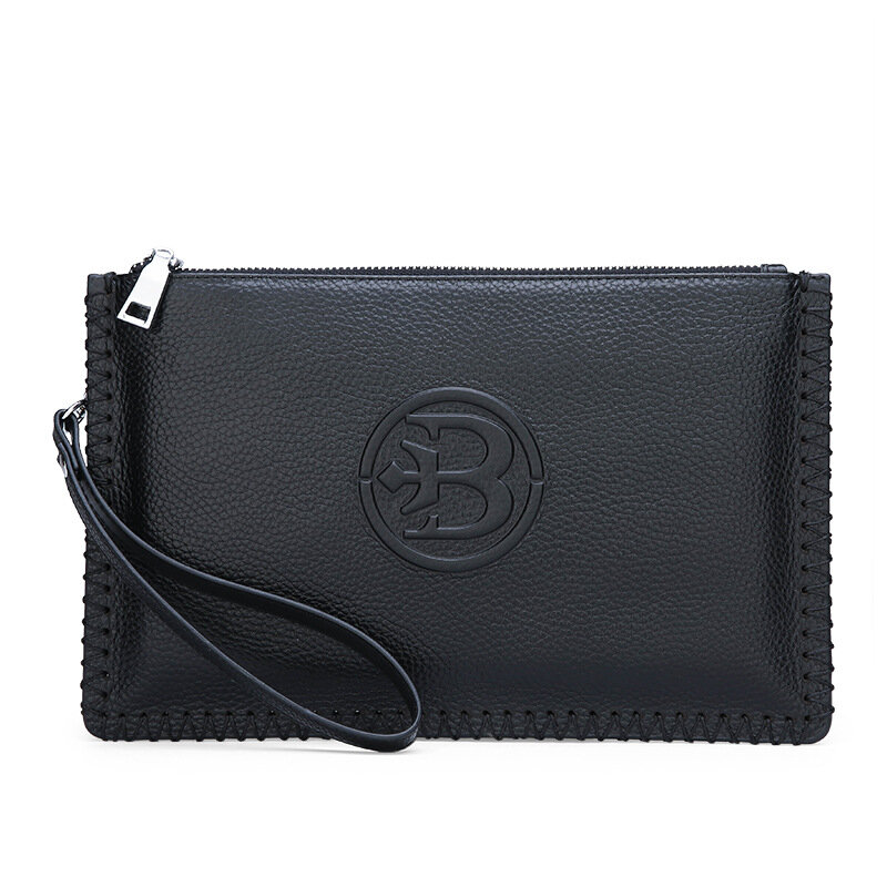 Men's Genuine Leather Envelope Bag New Design Day Clutch Male Business Handbag iPad Messenger Case Travel Bag for Man
