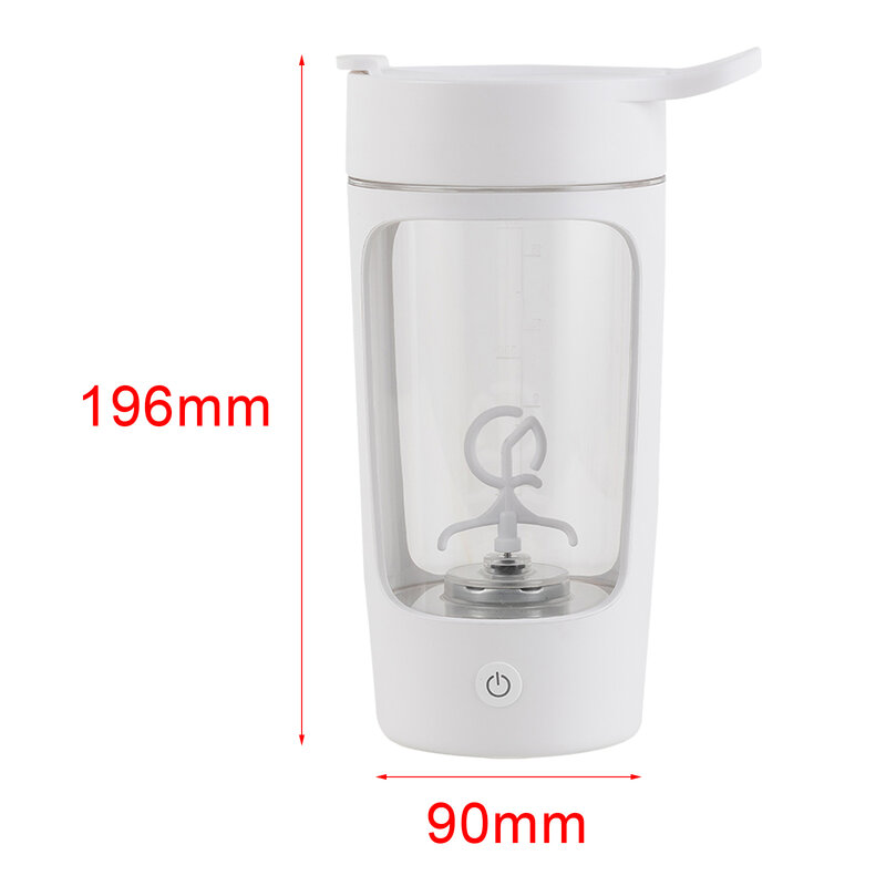 650ml copo de mistura automática do abanador elétrico caneca de café usb recarregável portátil misturador copo agitando a garrafa do abanador da proteína para o ginásio