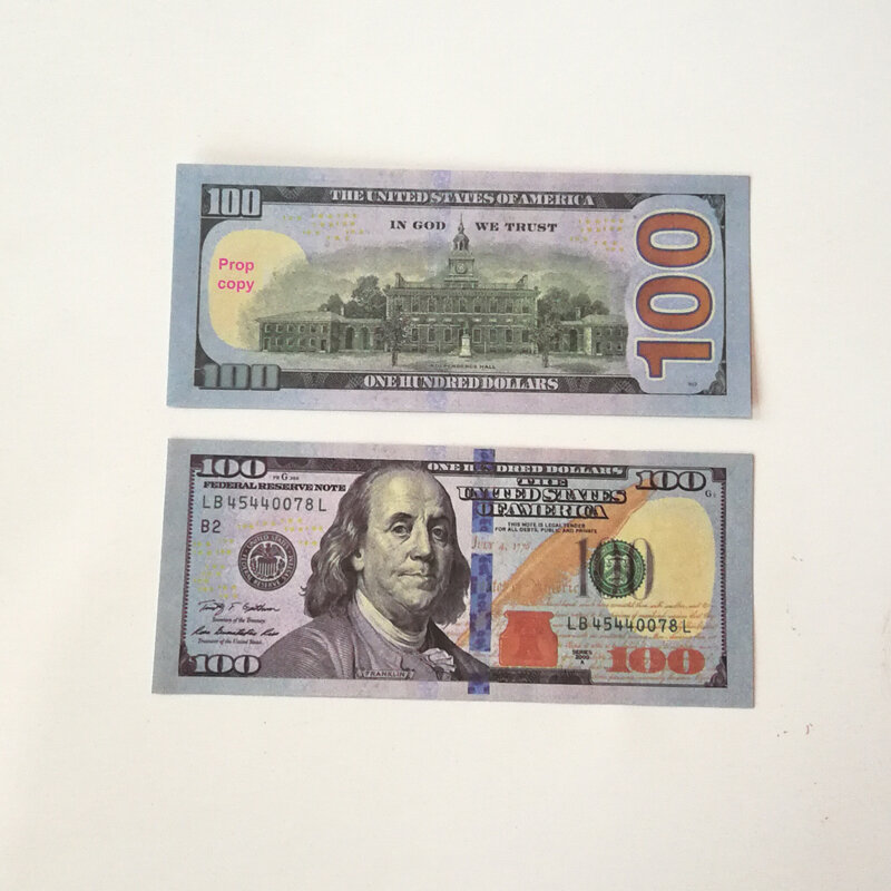 Film bills banknote 10 20 50 dollar währung party gefälschte geld kinder geschenk spielzeug banknote 100US