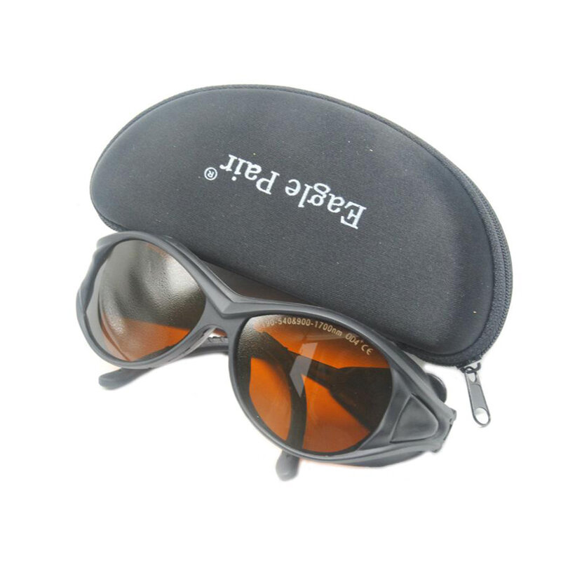 Gafas protectoras láser OD5 +, 190-540nm 800-1700nm, par de gafas de protección láser Eagle de amplio espectro, EP-1-2 de absorción continua