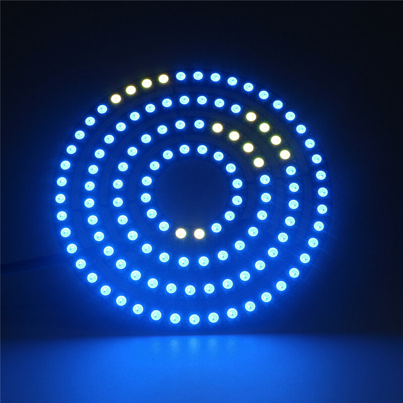 RCMixer-Anneau Circulaire LED RGB Adressable, Technologie LED DC5V SK6812, 8/16/24/35/45/128bits WS2812B, 5050 Pixels