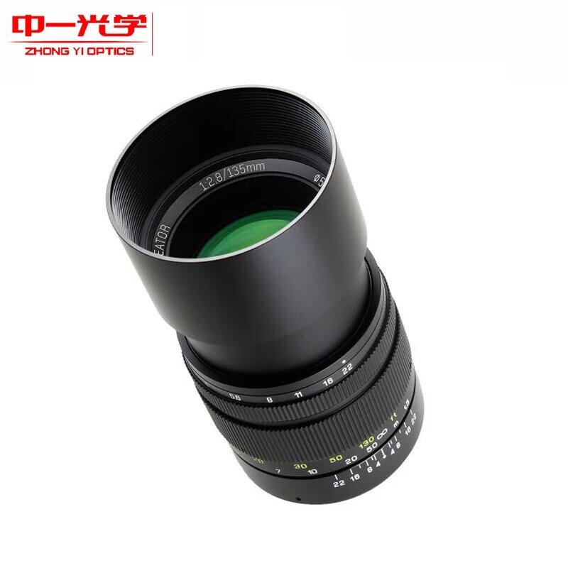 Zhongyi Optics-lente de cámara sin Espejo, 135mm, F2.8 II, para Nikon F, Canon EF, Pentax K, Sony E/FE, D7000, D810, D200