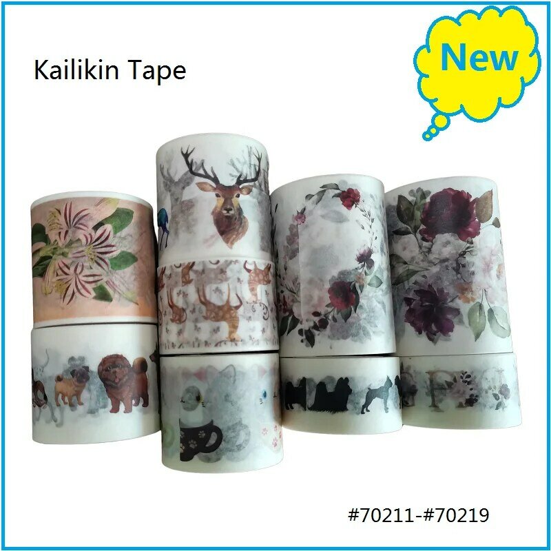 Originele Rose Washi Tape Voor Diy Decoratie Bloem Washi Papier Tape Herten Washi Tape Hond Washi Tape
