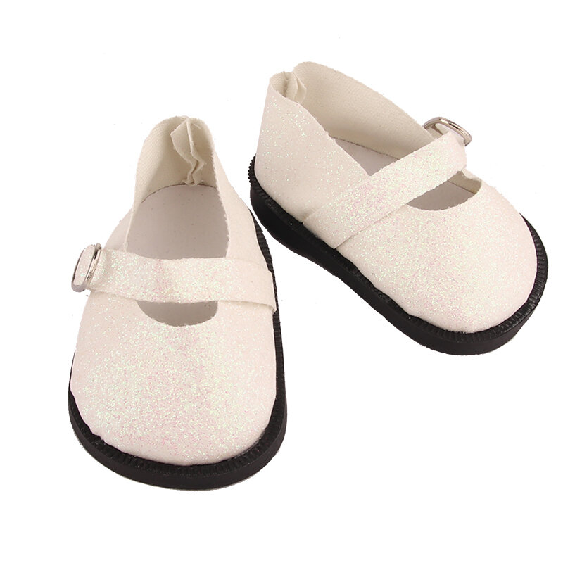 Ręcznie robione 7cm buty dla lalek buty dla 18 Cal amerykańskie i 43cm noworodki lalki buty z cekinami akcesoria dla OG 1/3 BJD DIY Girl Doll