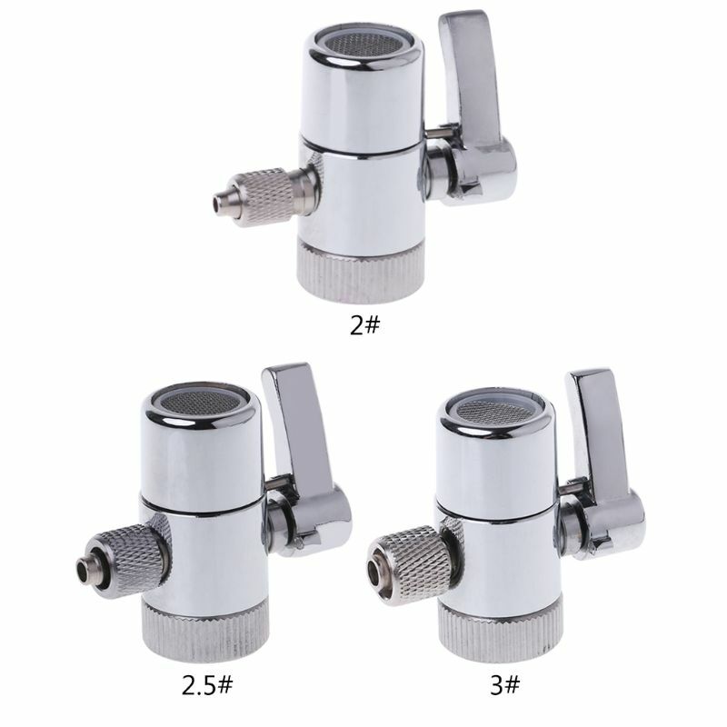 M22 Brass Water Filter Faucet Replacement Parts Diverter Valve Ro System 1/4" 2.5/8" 3/8" Tube Connector Fittings Home Kitchen