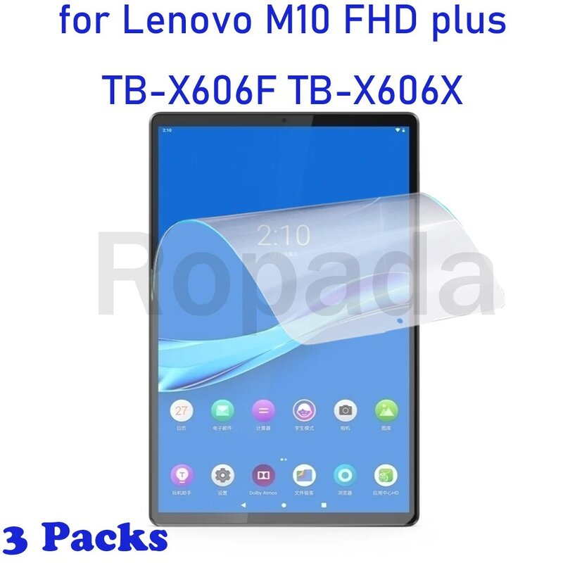 Protector de pantalla suave para Lenovo tab P11 pro Gen 2 M10 FHD plus 2nd 3rd 10,6 2022 TB-X606 10,3 "M7 M8 HD Gen 2 TB-X306, 3 paquetes