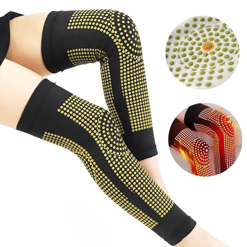 1 para samo ogrzewanie ochraniacze na kolana Brace sport Kneepad kompresja turmalin wsparcie kolana na zapalenie stawów ból stawów odzyskiwanie