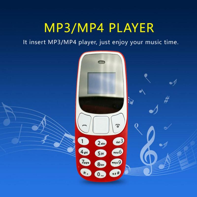 Portable Dual Sim Cards Voice Changer MP3/4 Player Mini Bluetooth-compatible Mobile Phone