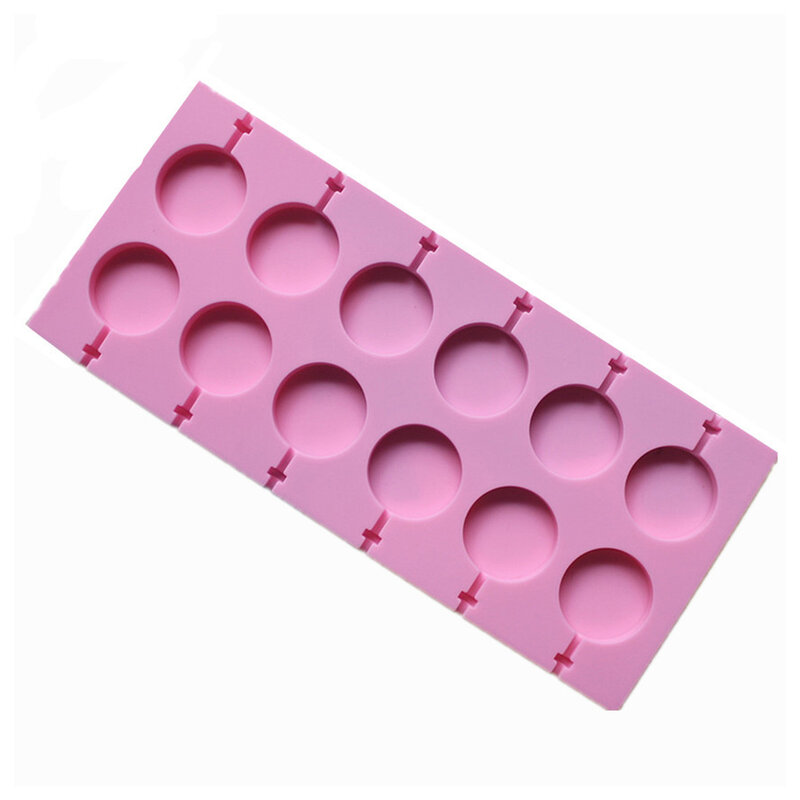 Silicone Candy Lollipop Mold Little Flower Paw Round Shape Molds Decorative Chocolate Molds Homemake Dessert Tools