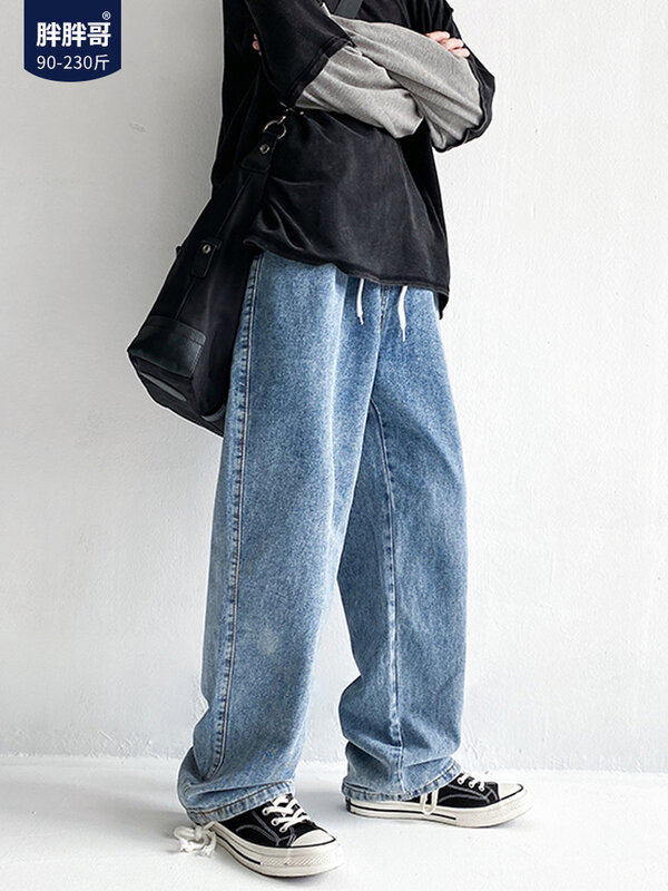 Джинсы мужские модные брендовые универсальные повседневные брюки большого размера корейские прямые брюки уличная одежда дешевая одежда Китайская одежда