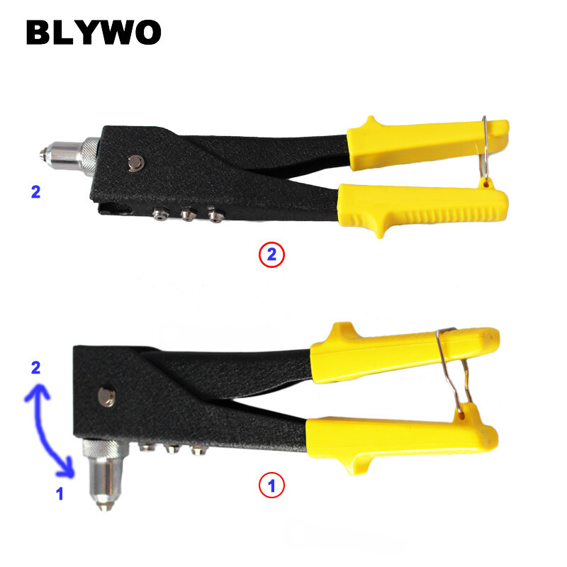 10“ Hand Riveter Labor-saving  Hand Tool Blind Rivet Nut Comfortable Hand Insert Nut Tool Mandrels 2.4/3.2/4/4.8mm
