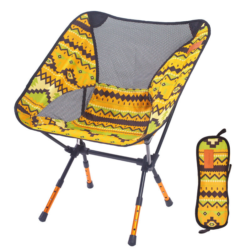 Luz lua cadeira portátil jardim cadeira de pesca assento acampamento altura fixa dobrável móveis poltrona indiana