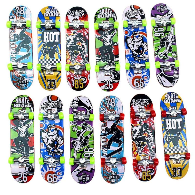 Plástico Mini Skate Finger Skate, Novidade Gag Brinquedos, Fingerboard de Alto Desempenho, Brinquedo Pequeno, Único