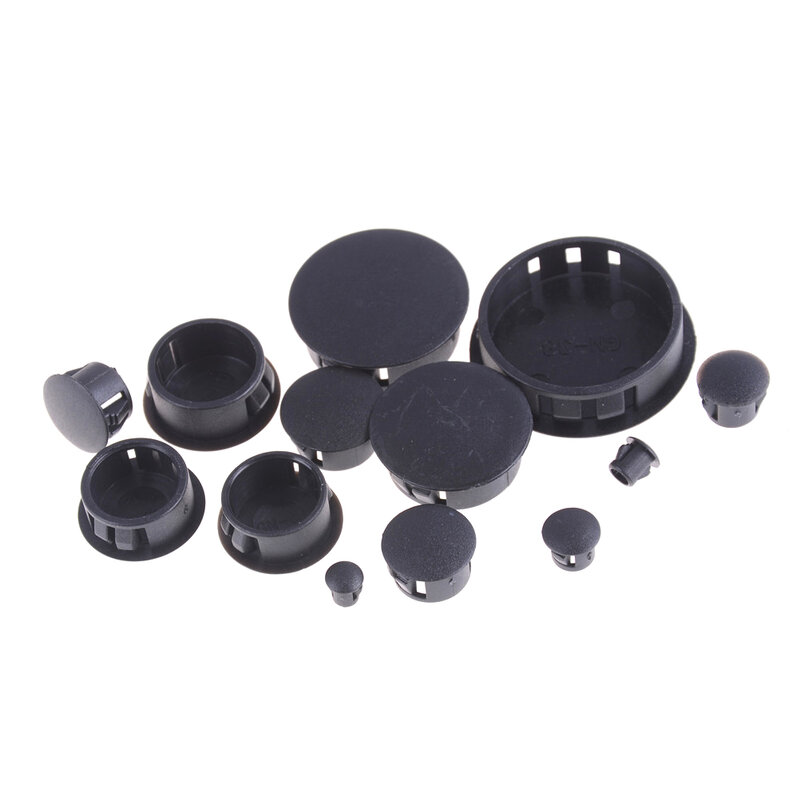 4Pcs/lot Black Plastic High Quality Round Tube Hole Plug Pipe End Cap Cover Hot Sale