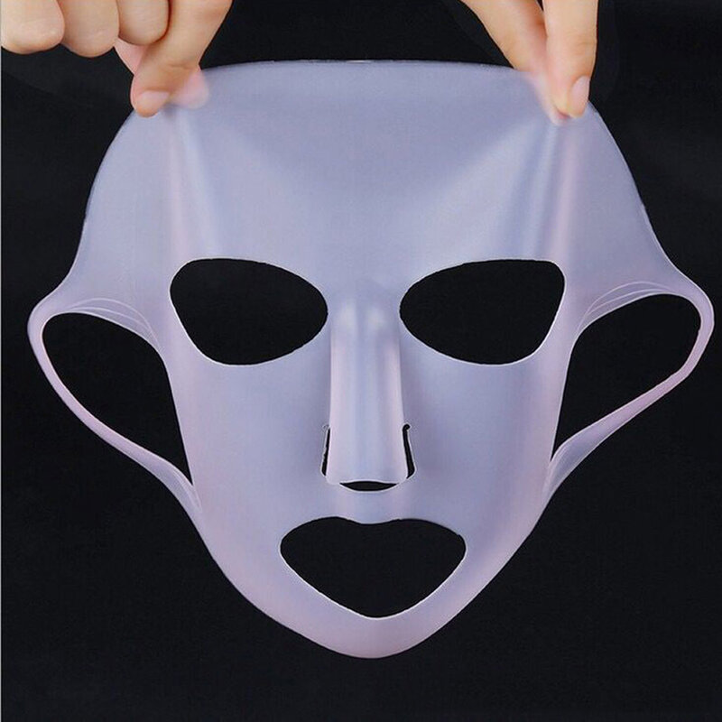 5pcs Reusable Silikon Gesicht Hautpflege Maske für Blatt Maske Verhindern Verdampfung Dampf Wiederverwendung Wasserdichte Maske Rosa/Weiß schönheit Werkzeug