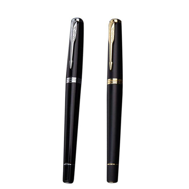 Alta qualidade rolo de metal cheio esferográfica caneta escritório de negócios de luxo caneta escrita comprar 2 enviar presente