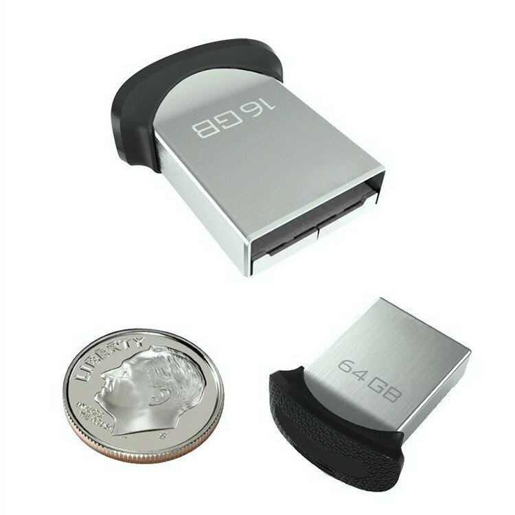 Super Mini Pendrive Coin Usb Flash Drive 64GB 32GB 16GB 8GB 4GB Car Pen Drive 128GB 256GB U Stick Small Memory Stick
