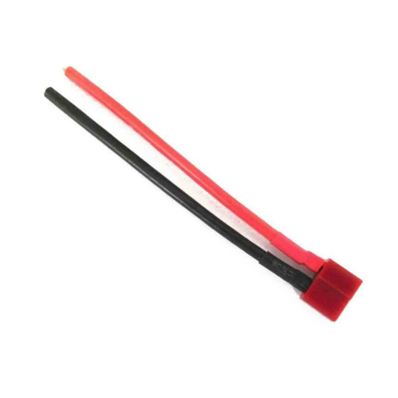 T plug macho fêmea conector cabo com 10cm 14awg fio de silicone para diy rc modelo bateria