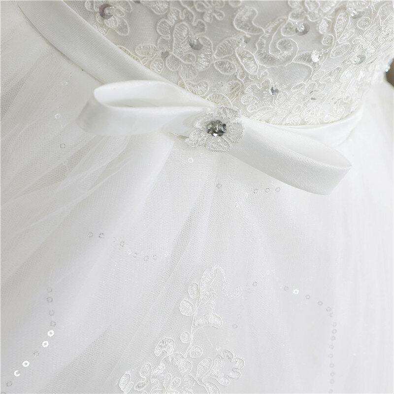 Ezkuntza Свадебное Платье С Длинным Рукавом Кружевная принцесса 2023 вышивка длинный шлейф свадебное платье с V-образным вырезом элегантное женское