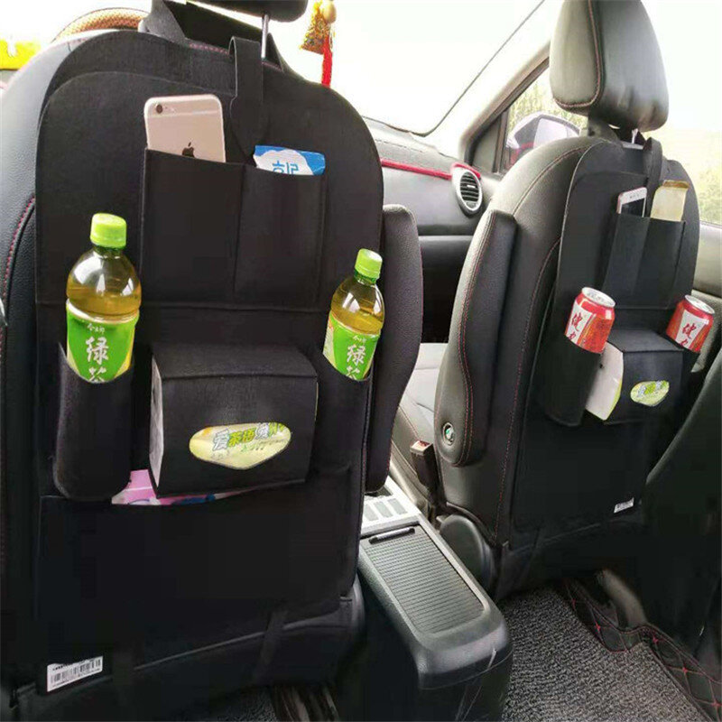 2 Pack Universal Car Seat Terug Organisator Multi Pocket Opbergtas Auto Terug Seat Kick Protector Cover Voor Kids